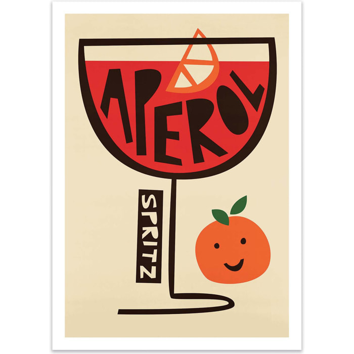 Affiche - Aperol Spritz - Fox and Velvet