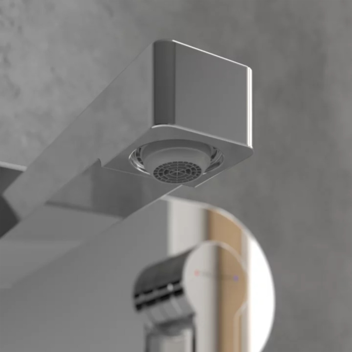 Mitigeur lavabo mural Architectura avec vidage Push Open chrome