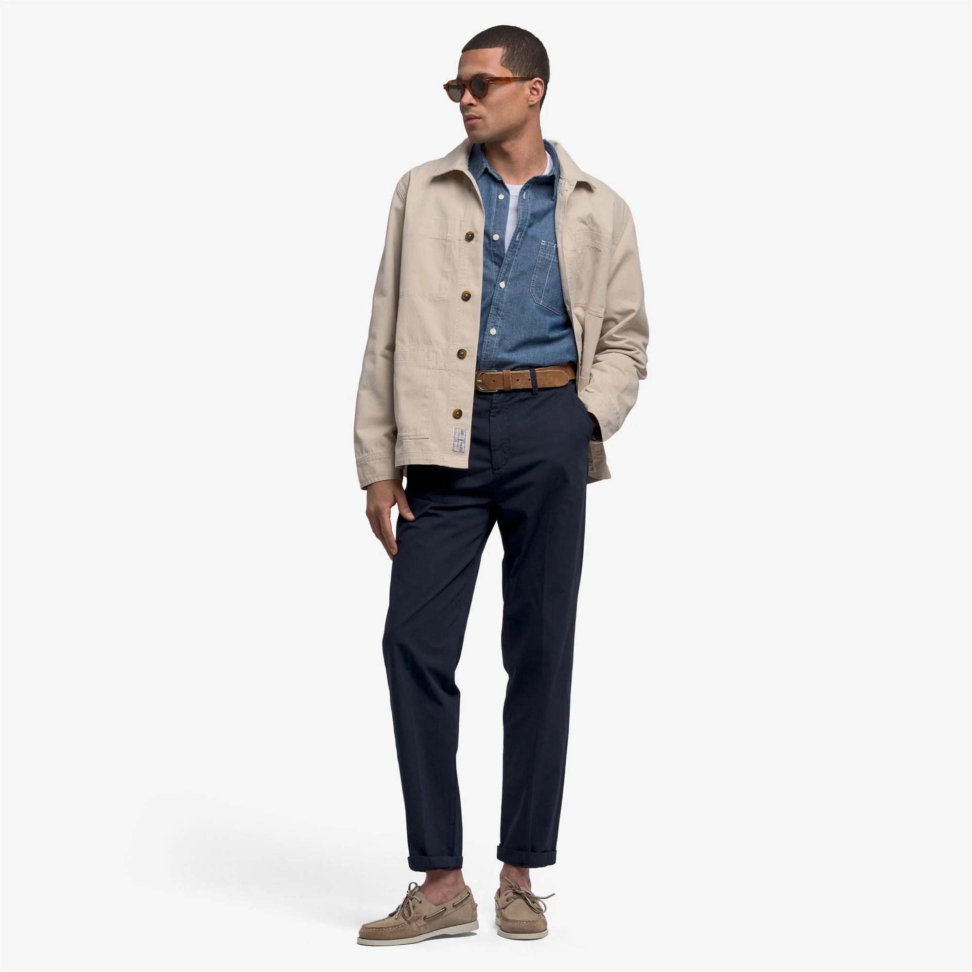 Sebago - Giacche Uomo Donna Beige - Dorr Herringbone