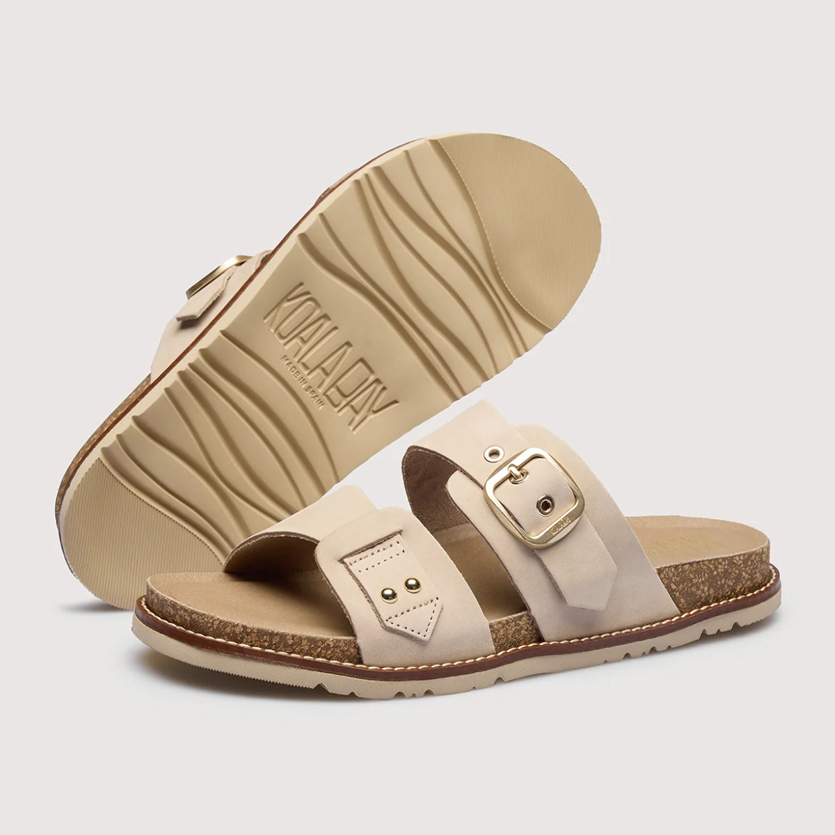 Sandalia Bio Piel Hielo - Evianna