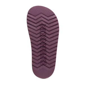 Sandalia Nórdica Mujer Hebilla Completa Burgundy