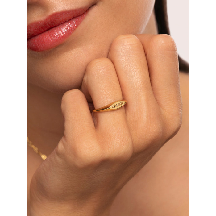 Anillo Crush Baño Oro