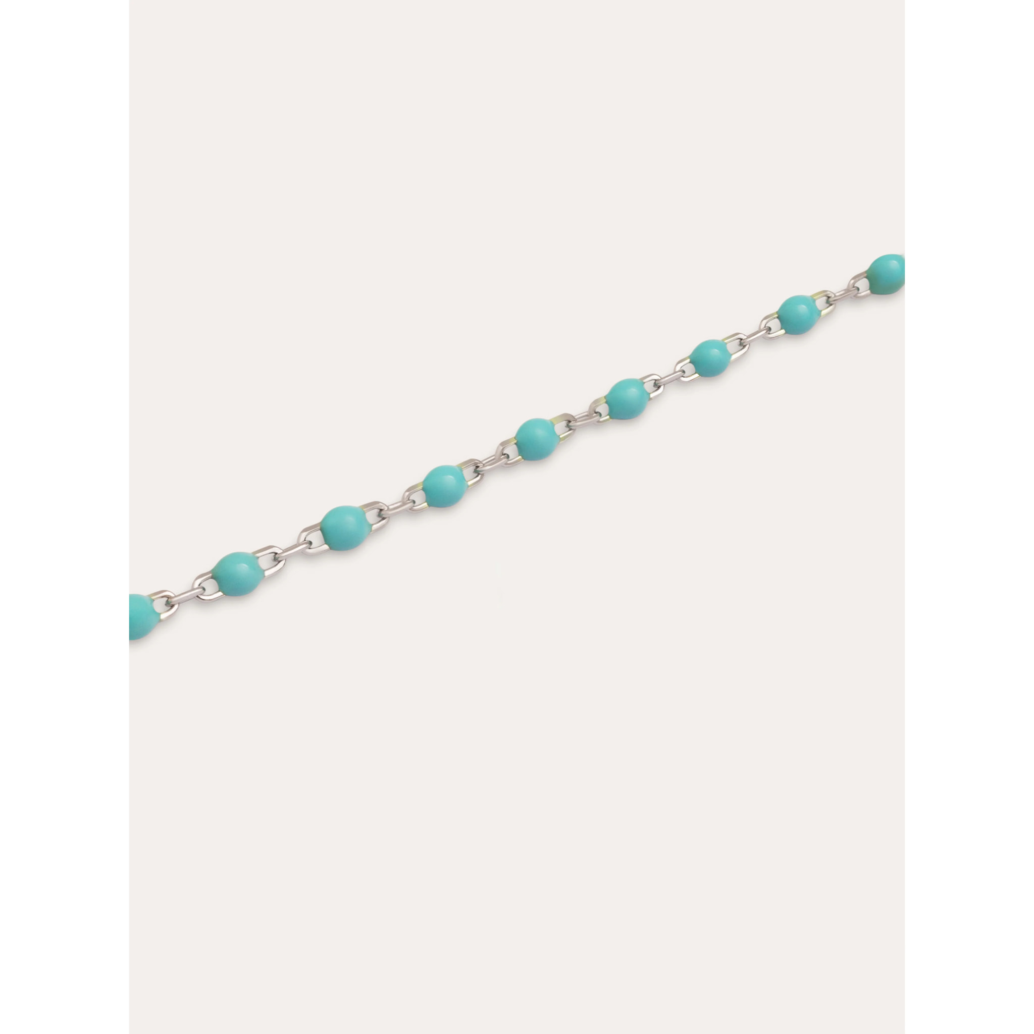 Pulsera Dots Turquoise Enamel Plata