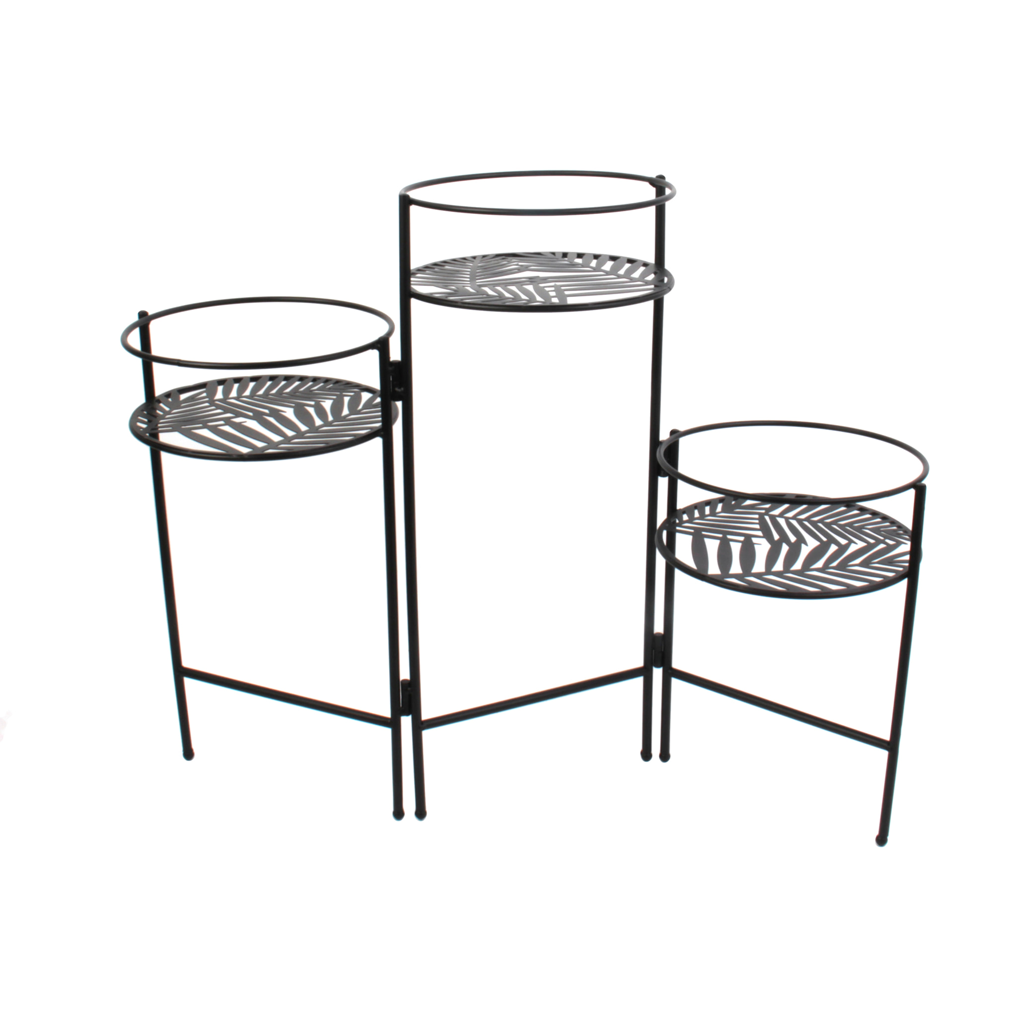 Porte Plantes X3 En Eventail Metal