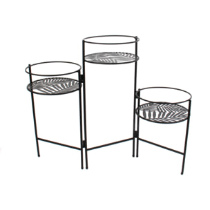 Porte Plantes X3 En Eventail Metal