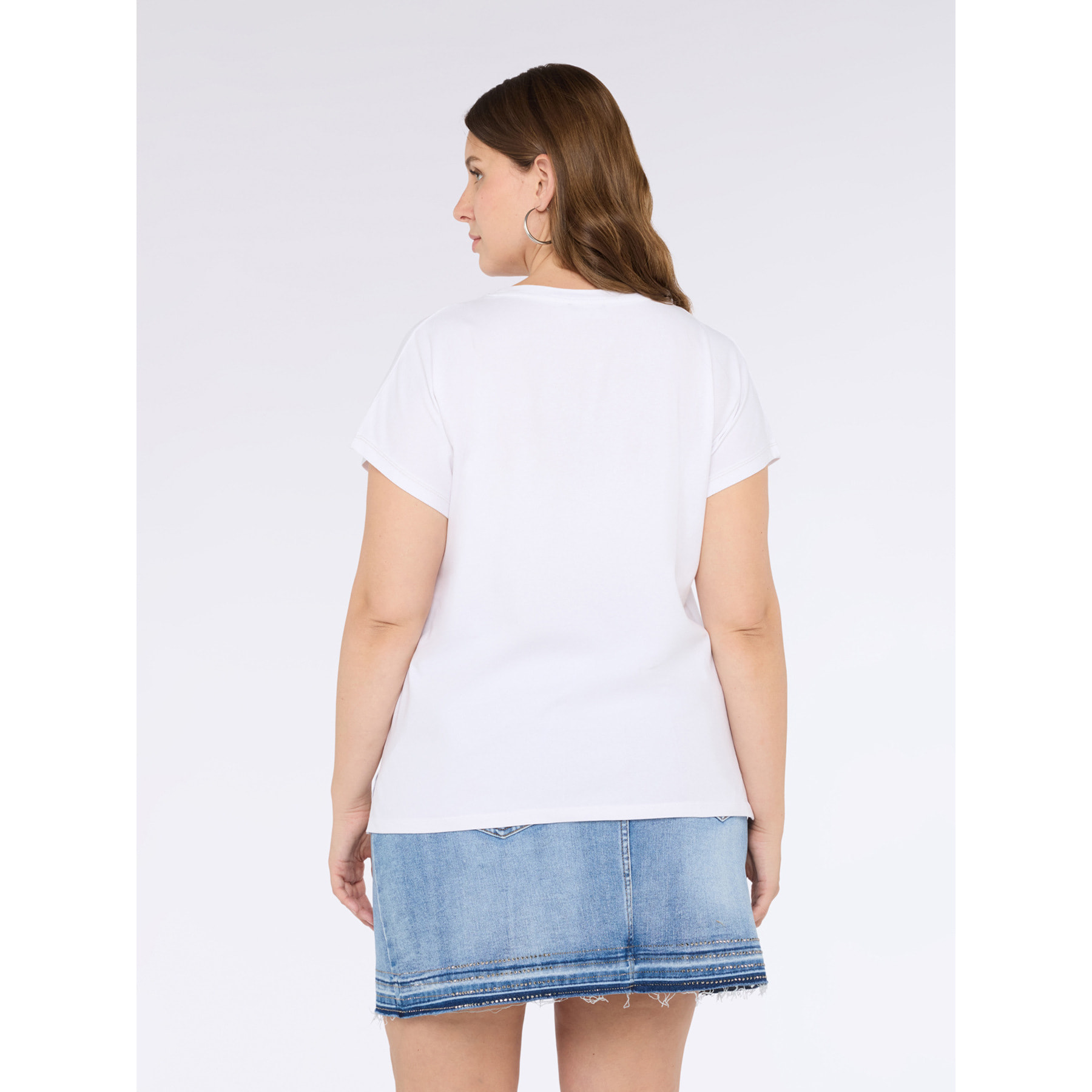 Fiorella Rubino - Camiseta de punto jersey con frase divertida - Blanco