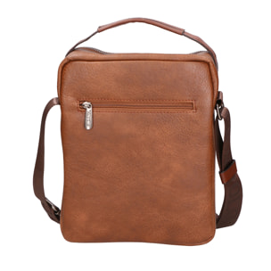 Borsa a tracolla da Uomo in Ecopelle Prodotto Vegano 22x27x8 cm