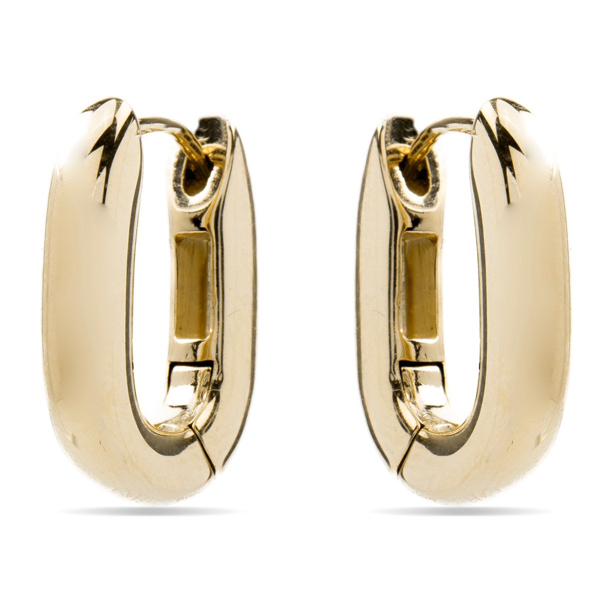 Pendientes acabados en oro amarillo de 18k