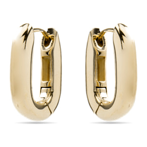 Pendientes acabados en oro amarillo de 18k