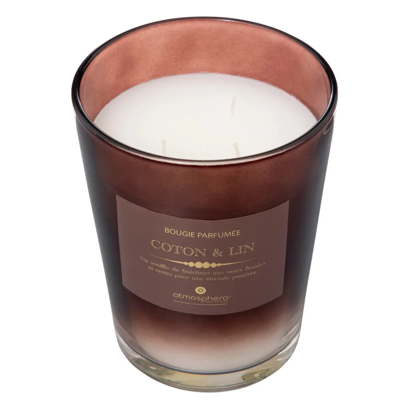 Bougie parfumée "Alma" 855g coton et lin