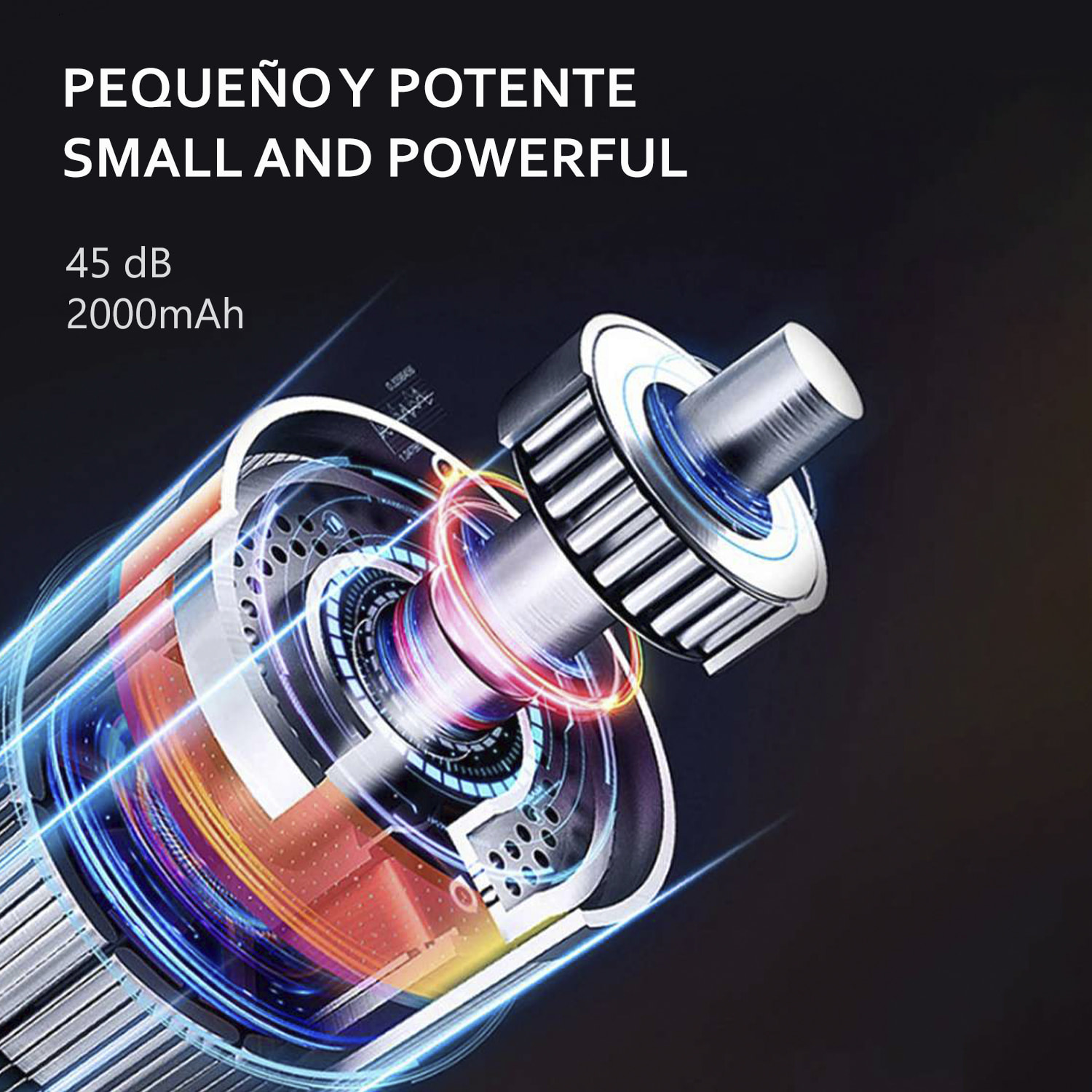 Mini pistola per massaggio muscolare Fascia Gun SJ-8200. 6 livelli di intensità.