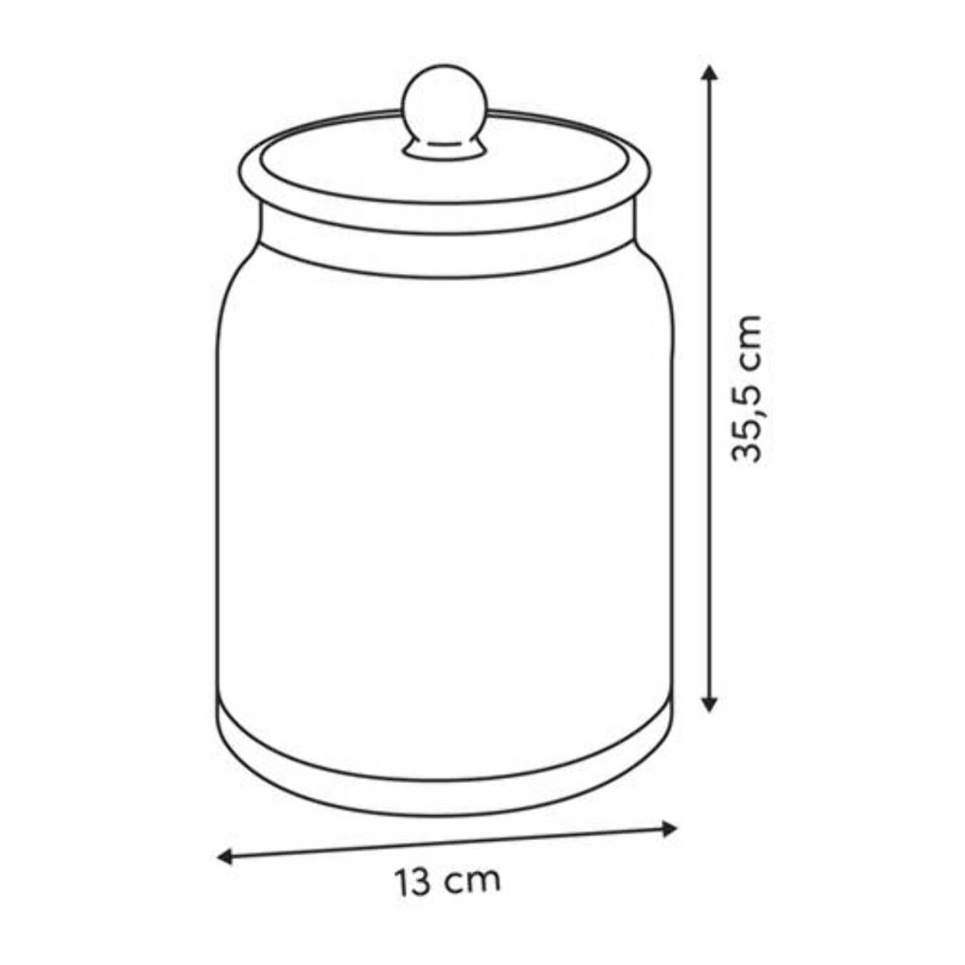 Bonbonnière Ambroisia ronde 4,4L transparent