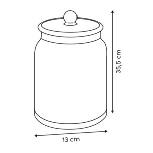 Bonbonnière Ambroisia ronde 4,4L transparent