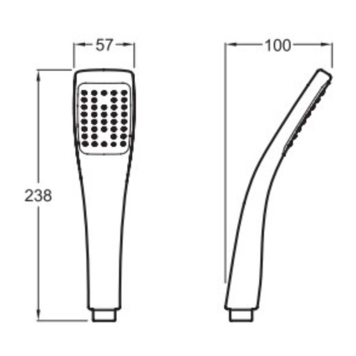 Douchette à main Eo, pour colonne de douche Oblo, 1 jet