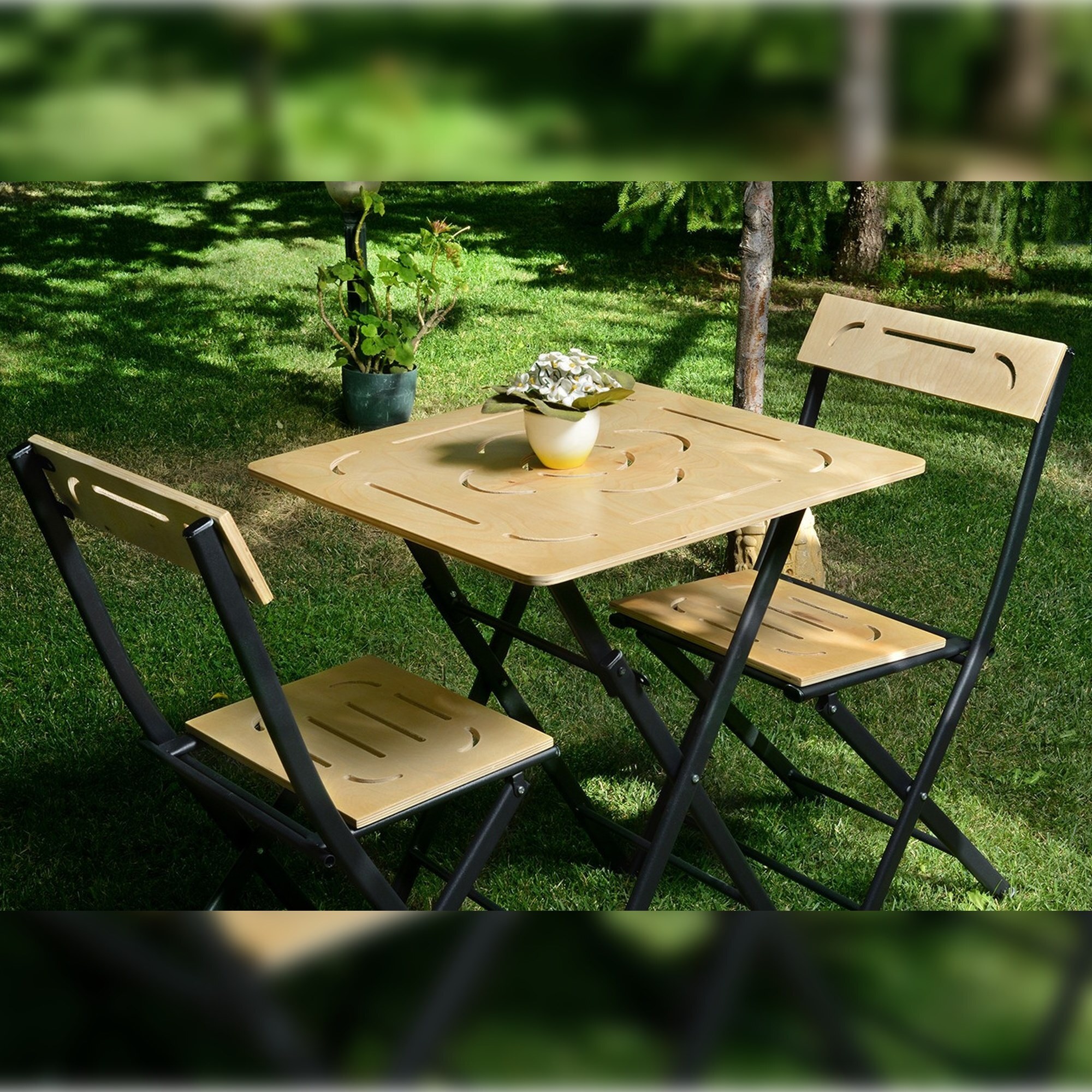 Set de mesa y sillas de (3 piezas)