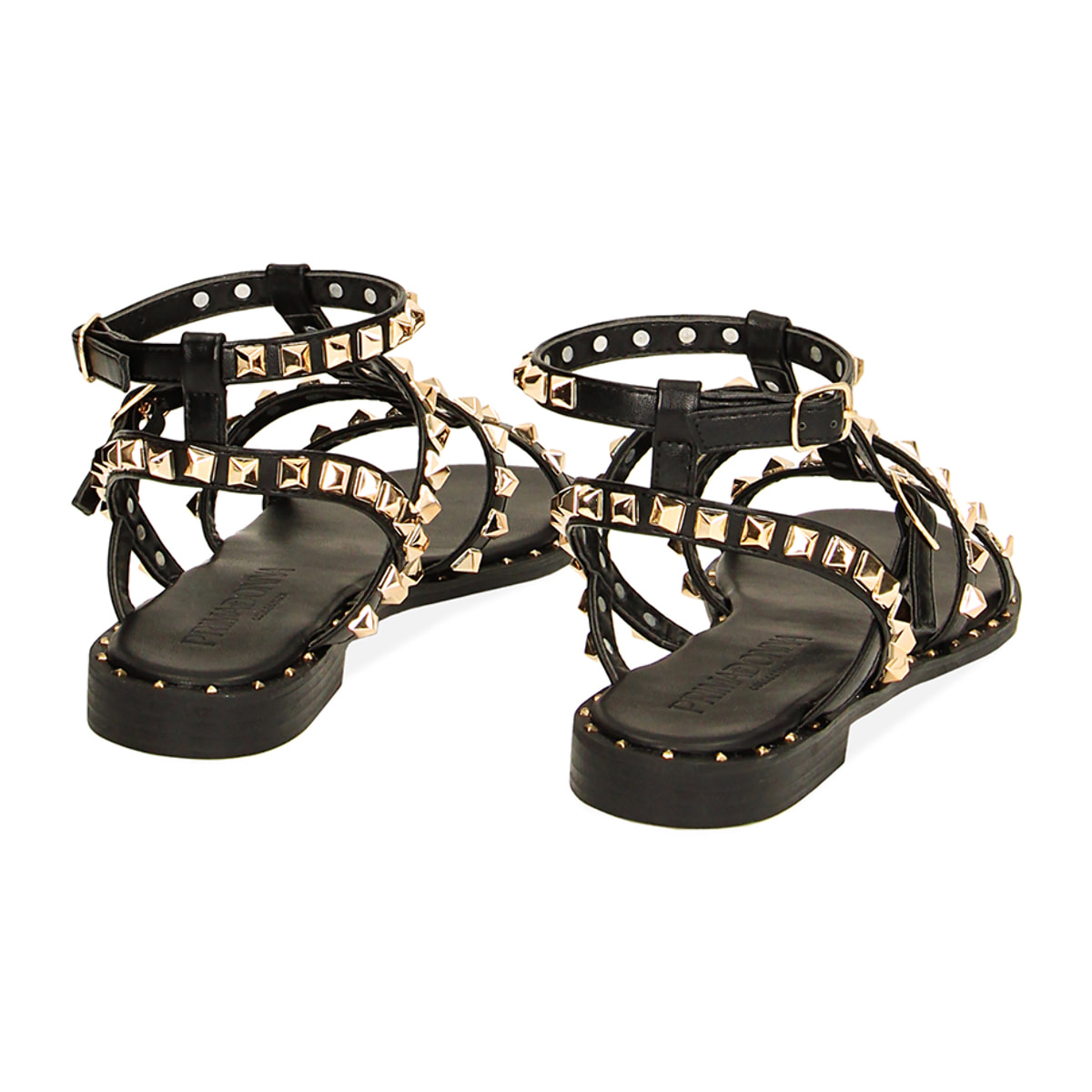 Sandalias planas negras