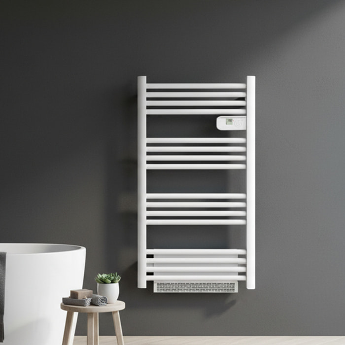 Radiateur sèche-serviette 500w soufflerie 1000w