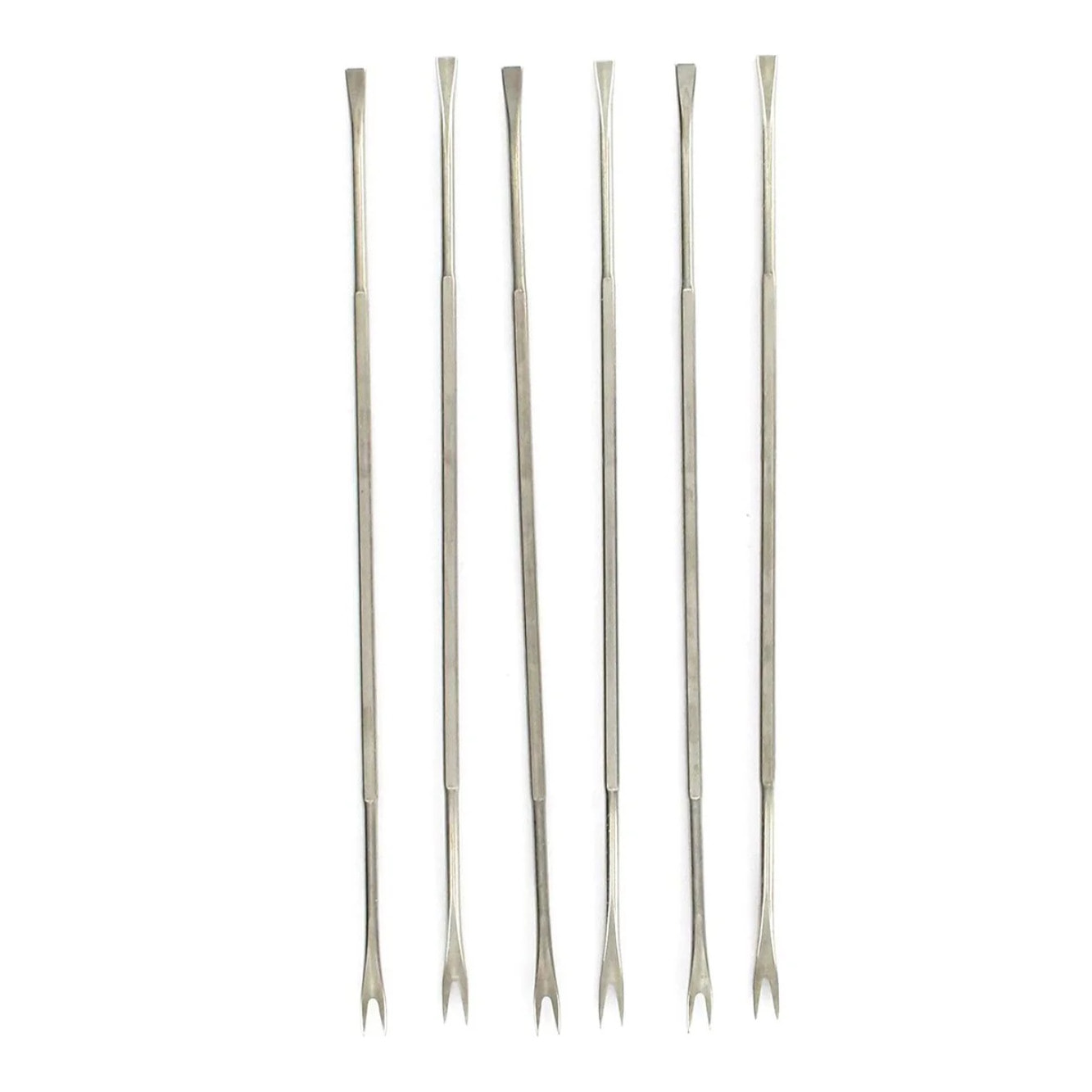 Lot de 6 fourchettes à crustacé en acier inoxydable 18,5 cm Fackelmann