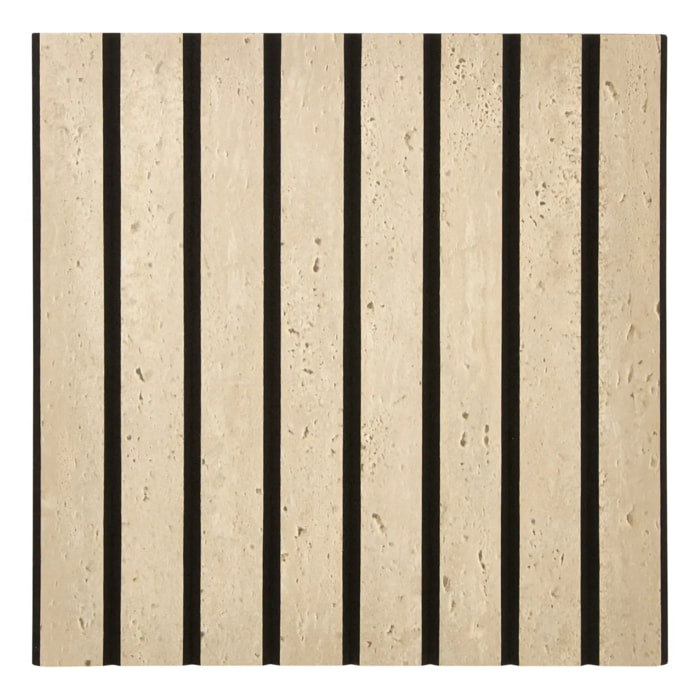 Lot de 2 stickers muraux effet travertin Ribo 30x30cm