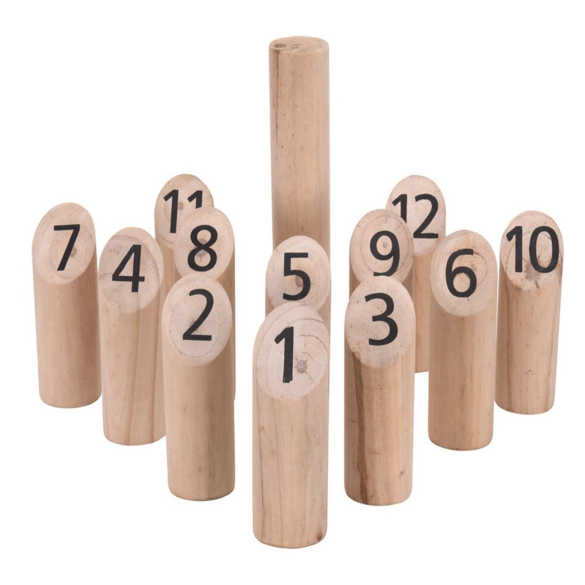 Well home - juego de madera kubb set de 13pzs en madera