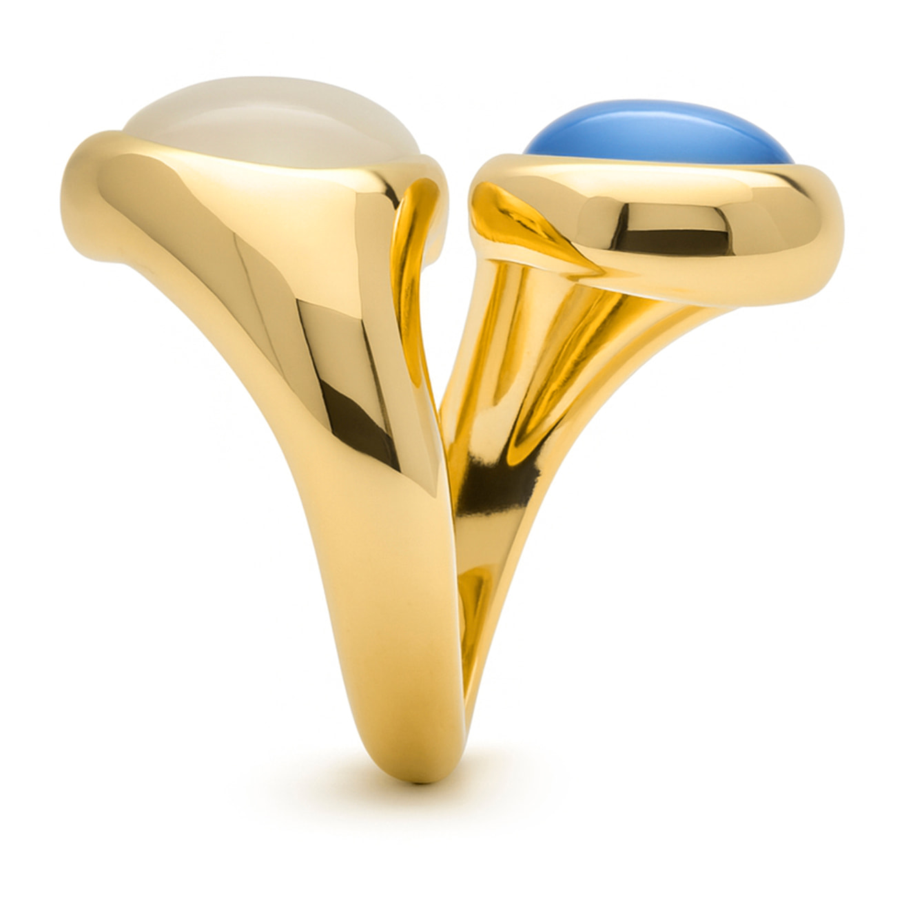Anillo Anxobu acabado oro amarillo 18k