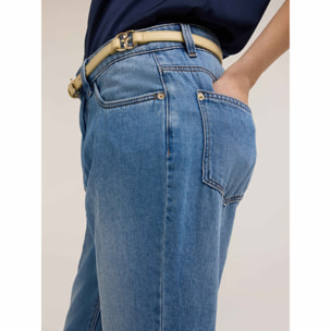 Motivi - Jeans regular con piega stirata - Azzurro