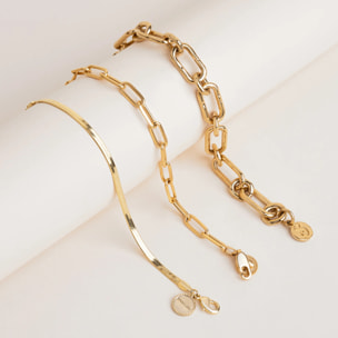 Pulsera Link Baño Oro