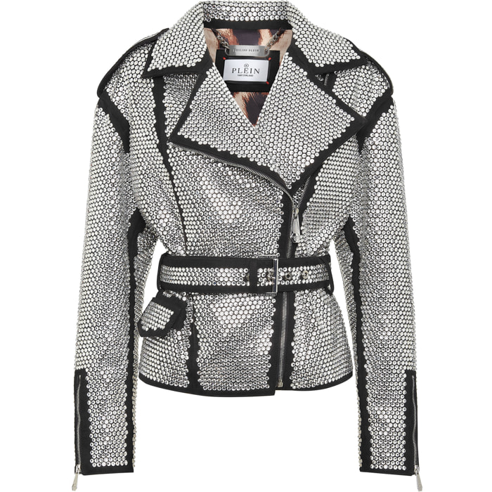 PHILIPP PLEIN Oversize Biker Jacket