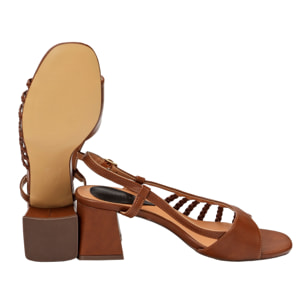 Sandali cinturino regolabile - tacco 7,5 cm