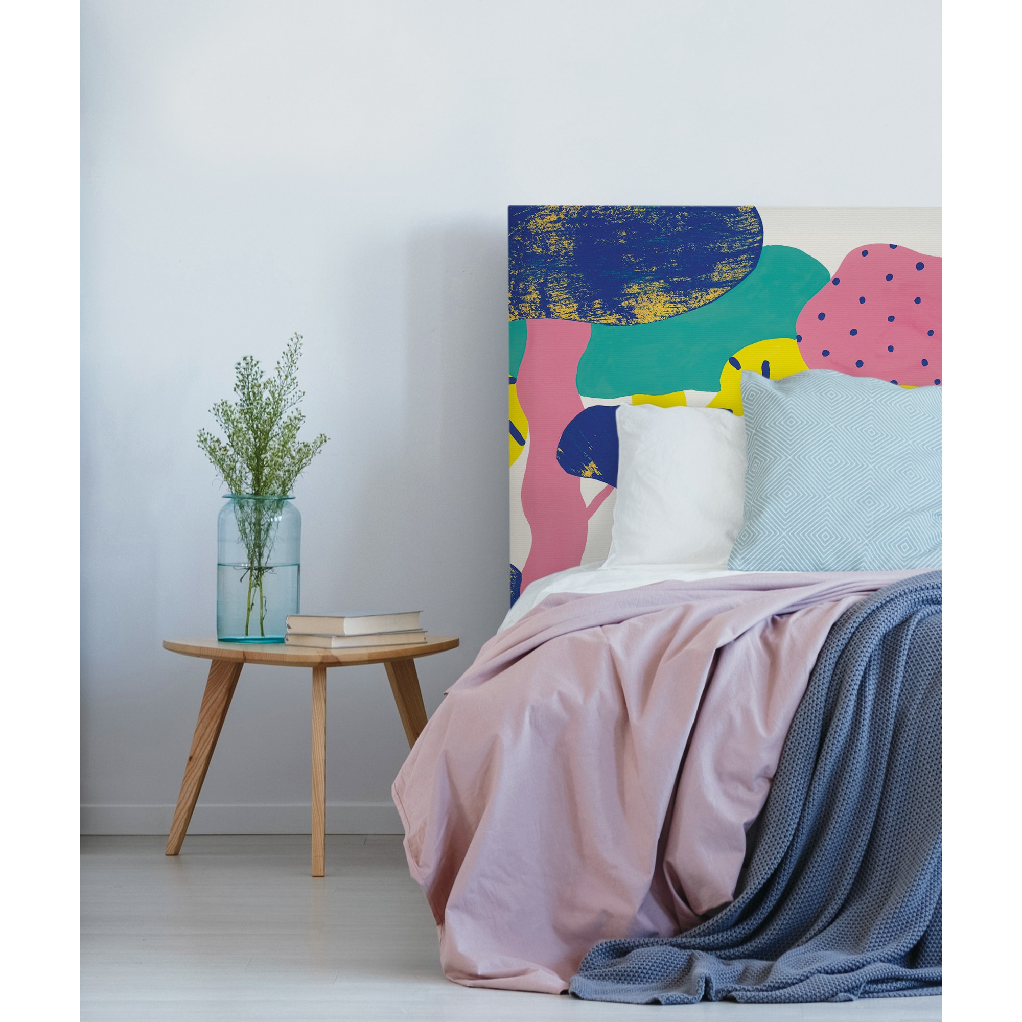 Tête de lit Canopée | Coloris Rose pâle | Largeur au choix