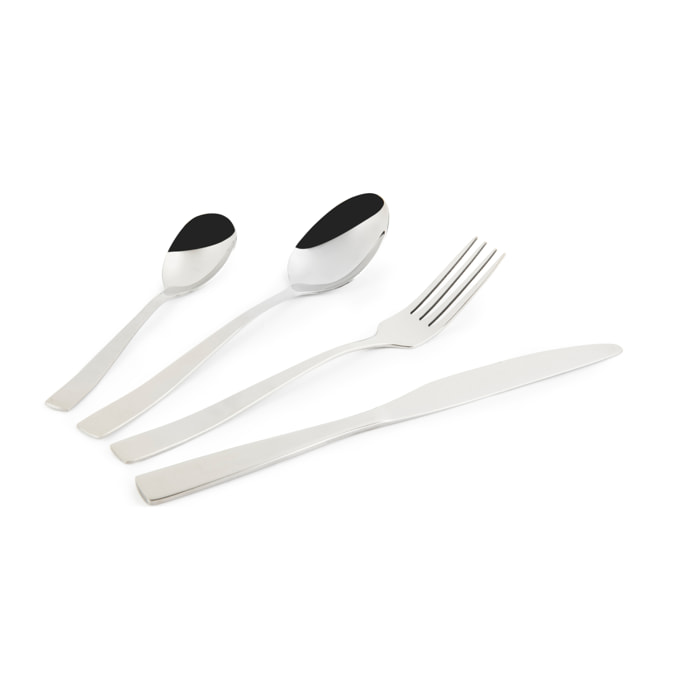 Servizio 16 posate Excelsa – Shadow, Acciaio Argento