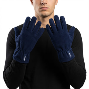 Guanti in Pile blu unisex