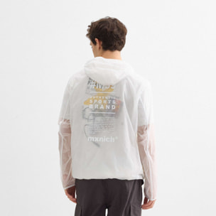 Corta vientos MUNICH streetwear de poliamida amarillo