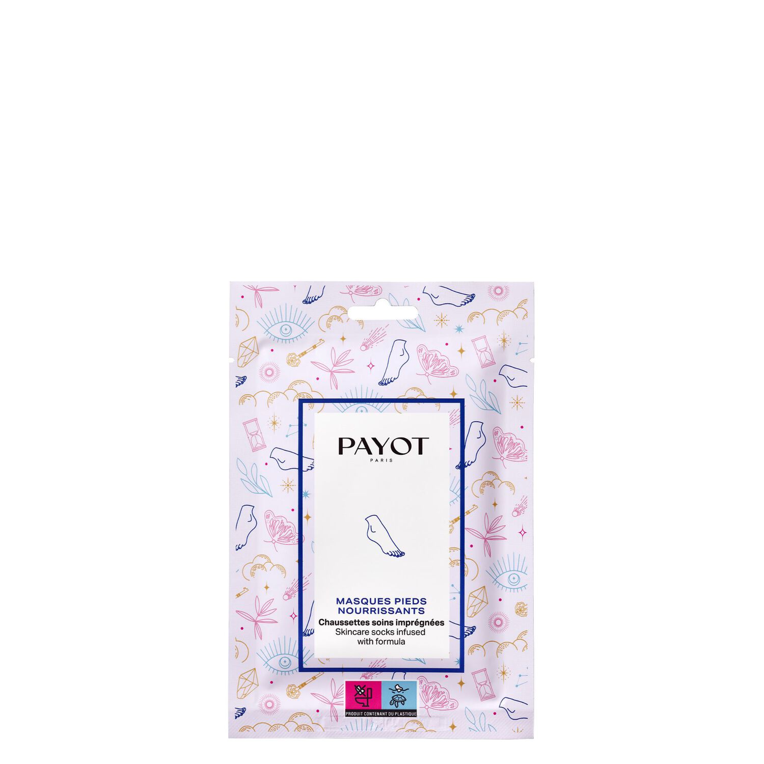 Masques Pieds Nourrissants - Chaussettes Soins Imprégnées 19 ml