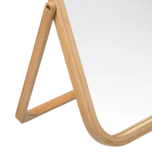 Miroir sur pied 39cm bambou