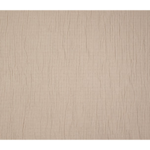 COPRILETTO LETTO MATRIMONIALE BEIGE MEZZA STAGIONE TINTA UNITA EFFETTO STROPICCIATO