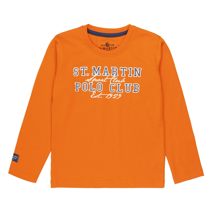 T-shirt maniche lunghe con ricamo logo