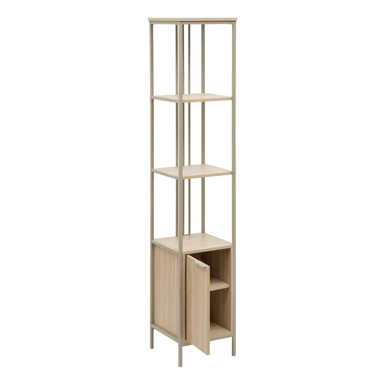 Étagère Duna rectangulaire 35x35cm 1 porte beige