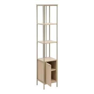 Étagère Duna rectangulaire 35x35cm 1 porte beige