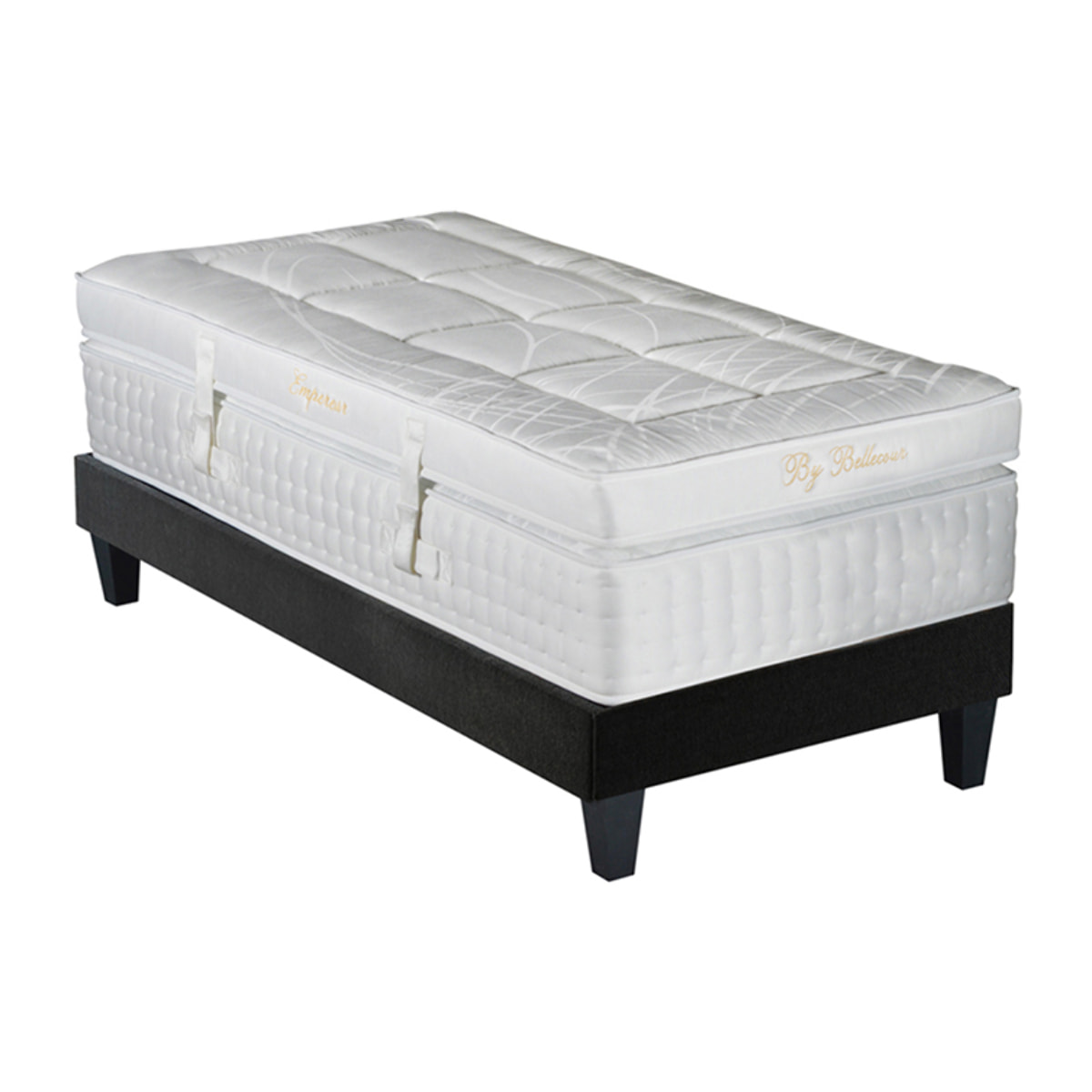 Ensemble Matelas Memoire de forme Empereur avec sommier en bois