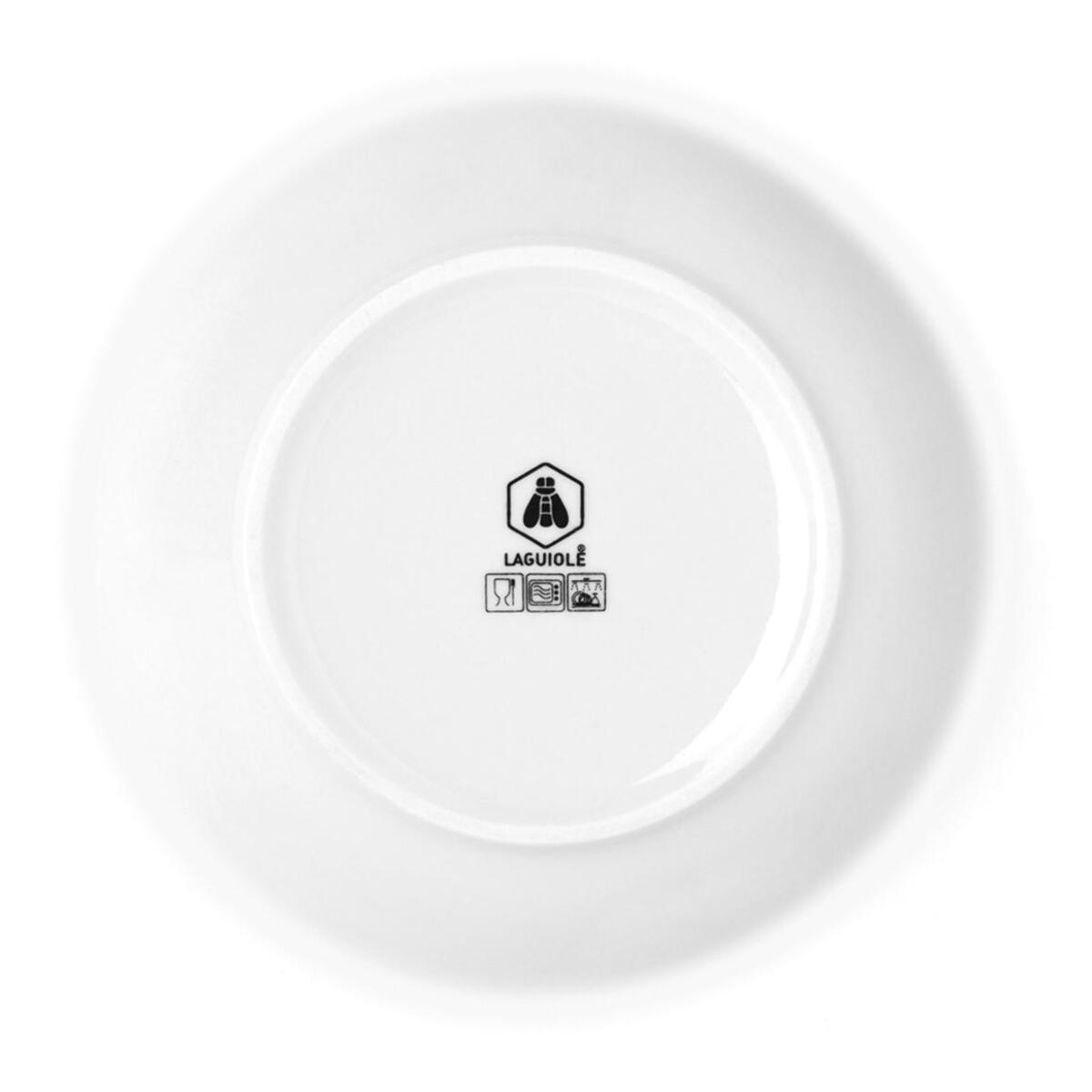 Lot de 6 assiettes creuses blanc - "sélène"
