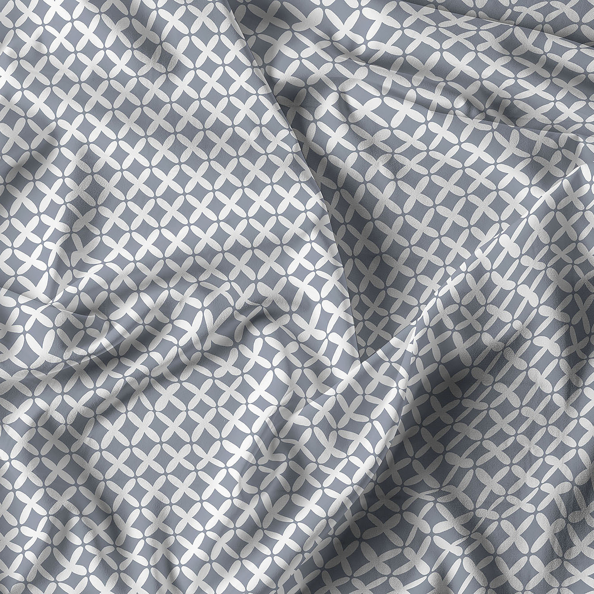 PARURE COPRIPIUMINO ATHENA, 100% Cotone, Made in Italy - RITA GRIGIO