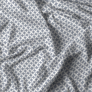 PARURE COPRIPIUMINO ATHENA, 100% Cotone, Made in Italy - RITA GRIGIO