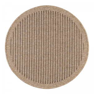 Tapis extérieur tissé kilim rond GOVI