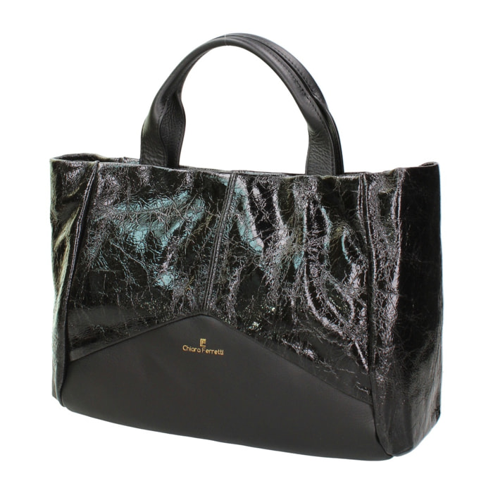 Borsa a mano da donna Veridia Elite - Vera Pelle - 37.0 x 25.0 x 16.0 cm