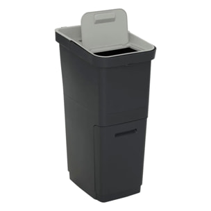 Poubelle de tri 36L 2 compartiments
