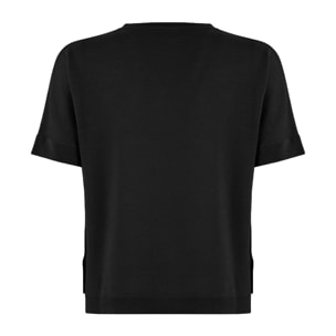 Top a maniche corte Merino Blend Top Short Sleeves