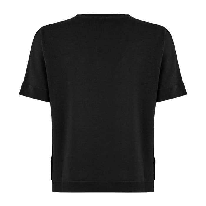 Top a maniche corte Merino Blend Top Short Sleeves