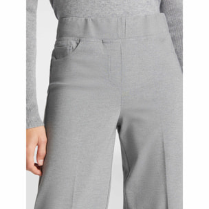 Elena Mirò - Pantalones pull on de punto Milano - Gris