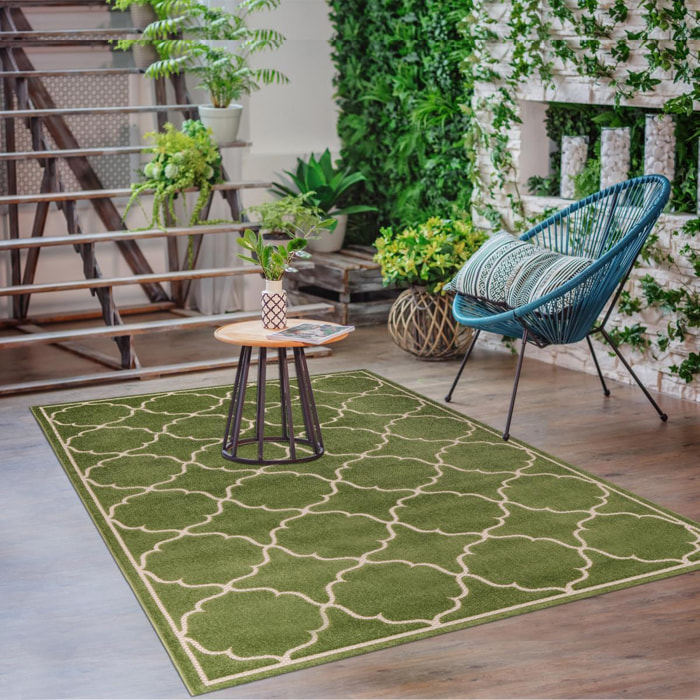 Tapis extérieur tissé kilim rectangle CULA